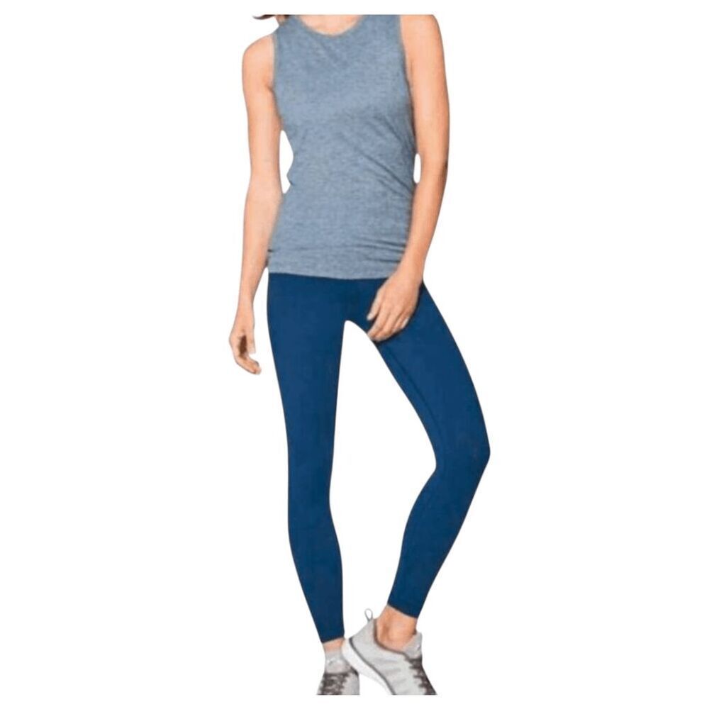 LULULEMON ATHLETICA Box It Out Tank In Heathered Night Tide Size 8